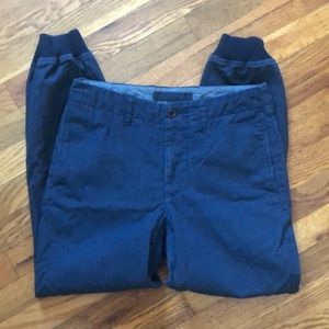 J. Crew Cotton Blend Joggers in Blue Sz 28